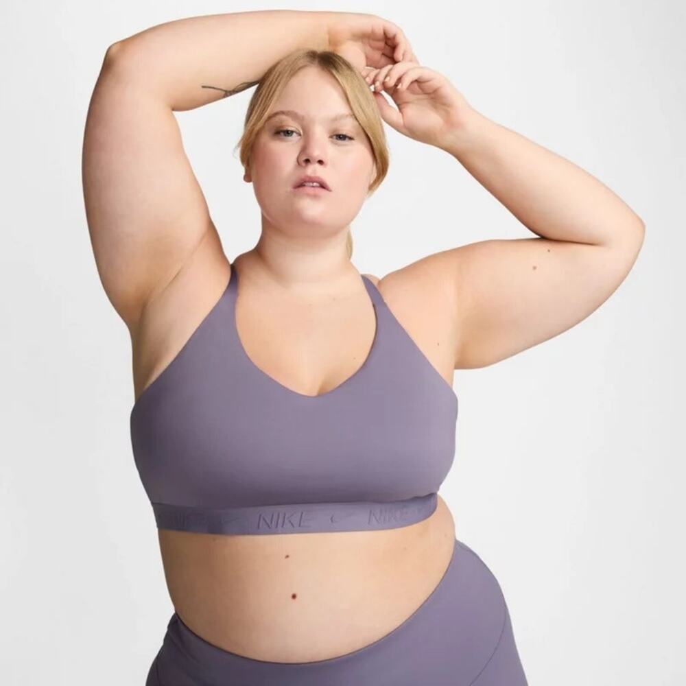 NIKE Dri-Fit Indy Padded Sports Bra in Daybreak Purple size 3X NEW with TAGS